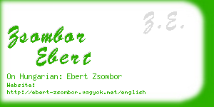 zsombor ebert business card